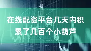 在线配资平台几天内积累了几百个小葫芦