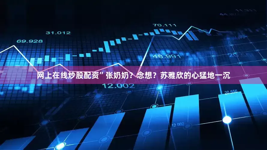 网上在线炒股配资”张奶奶？念想？苏雅欣的心猛地一沉