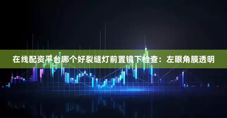 在线配资平台哪个好裂缝灯前置镜下检查：左眼角膜透明